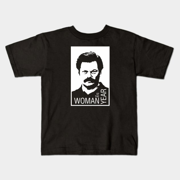 Ron tv show parks Swanson - - Woman of the year Kids T-Shirt by coolab